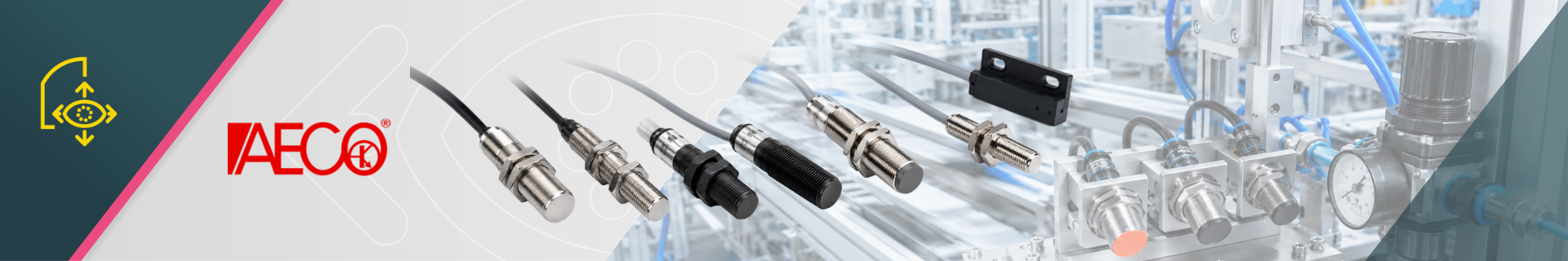 AECO inductieve en capacitieve sensoren voor industri&euml;le detectie