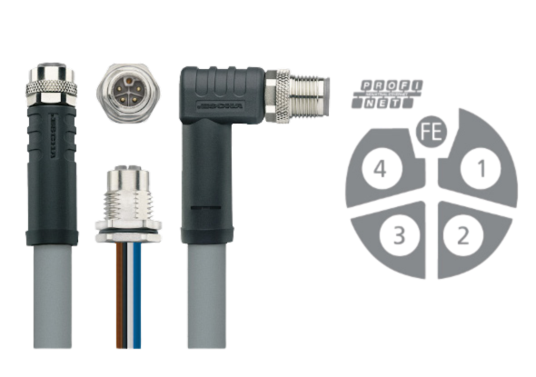 PNO-compatibele M12 Power connectoren - ESCHA