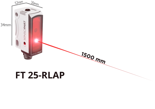 SensoPart FT 25-RLAP afstandssensor met time-of-flight-principe