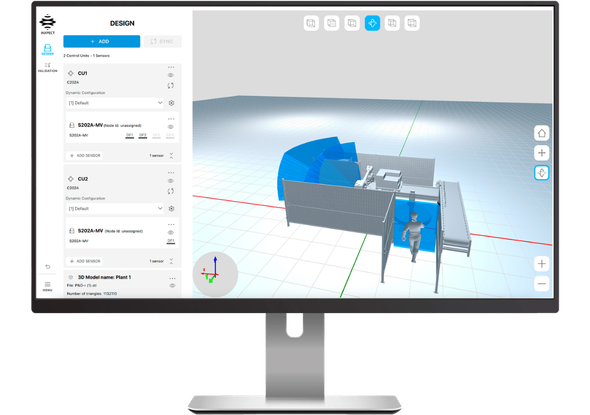Inxpect Safety Studio-software voor radarbeveiliging