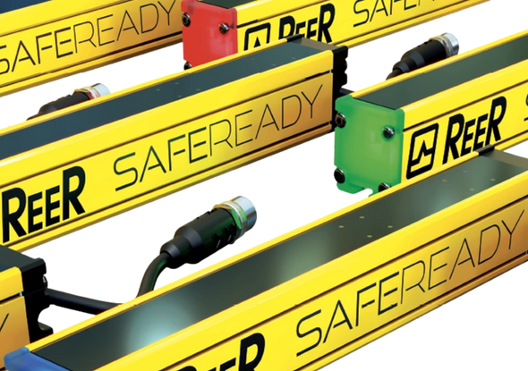SafeReady series: Light curtains with fixed or configurable safety functions.