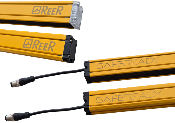 The SafeReady series light curtains from ReeR - practical design for installation and management.
