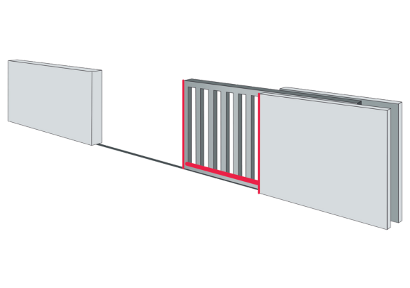 Application example: Safe opening and closing of automatic doors