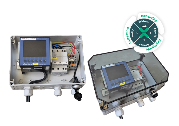 fortop measuring case with Janitza UMG 509-PRO power analyser